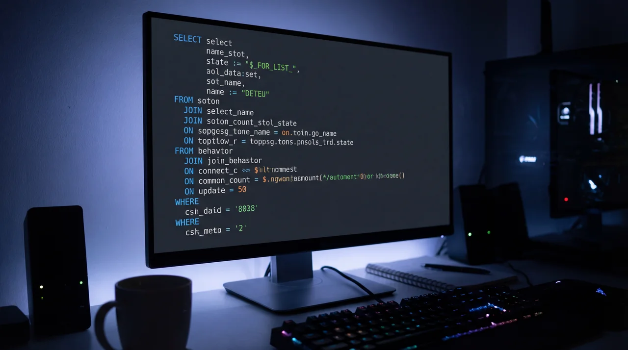 Monitor con codigo SQL